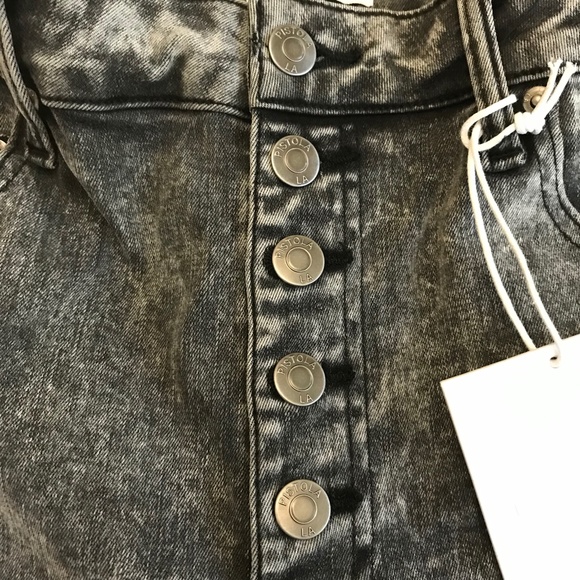 Pistola Acid Wash Aline High Rise Skinny - Picture 1 of 11